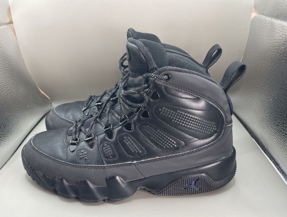 2018 Air Jordan 9 IX Retro Boot NRG Black Concord Mens 8 Black AR4491-001